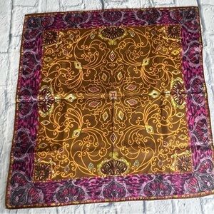 Vintage polyester purple tone scarf